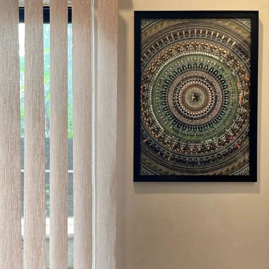 Wellness Decor Handmade Mandala Art 46x64cm