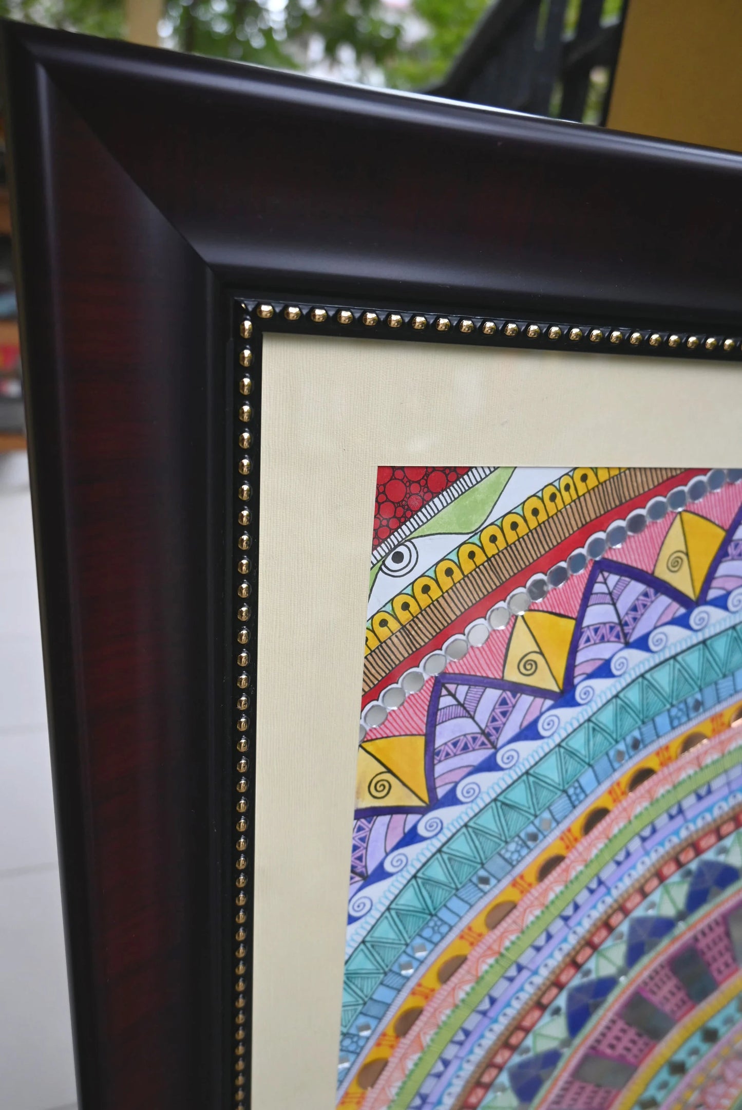 Japandi Therapeutic Mandala Art 73x93cm