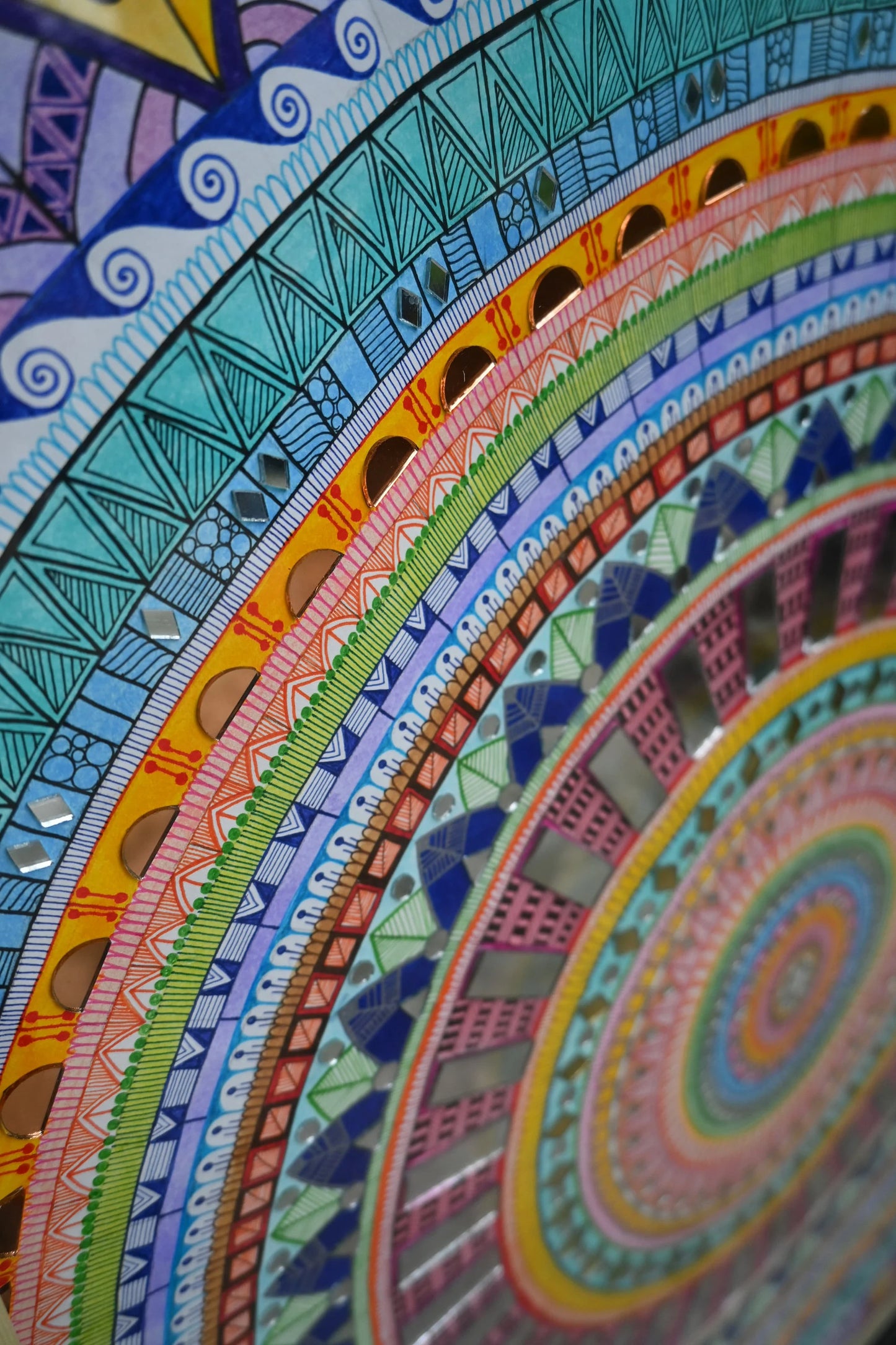 Japandi Therapeutic Mandala Art 73x93cm