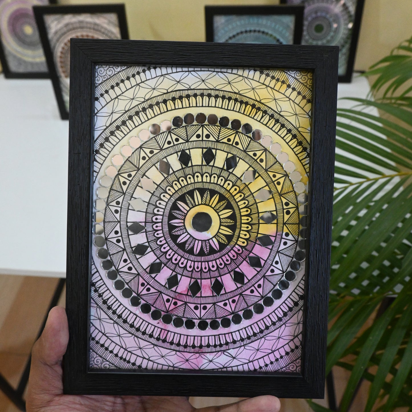 Pack Of Handmade Mandala Art Pieces 23x17cm