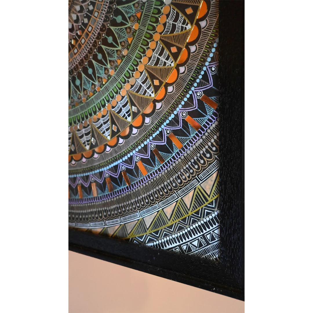Wellness Decor Handmade Mandala Art 46x64cm