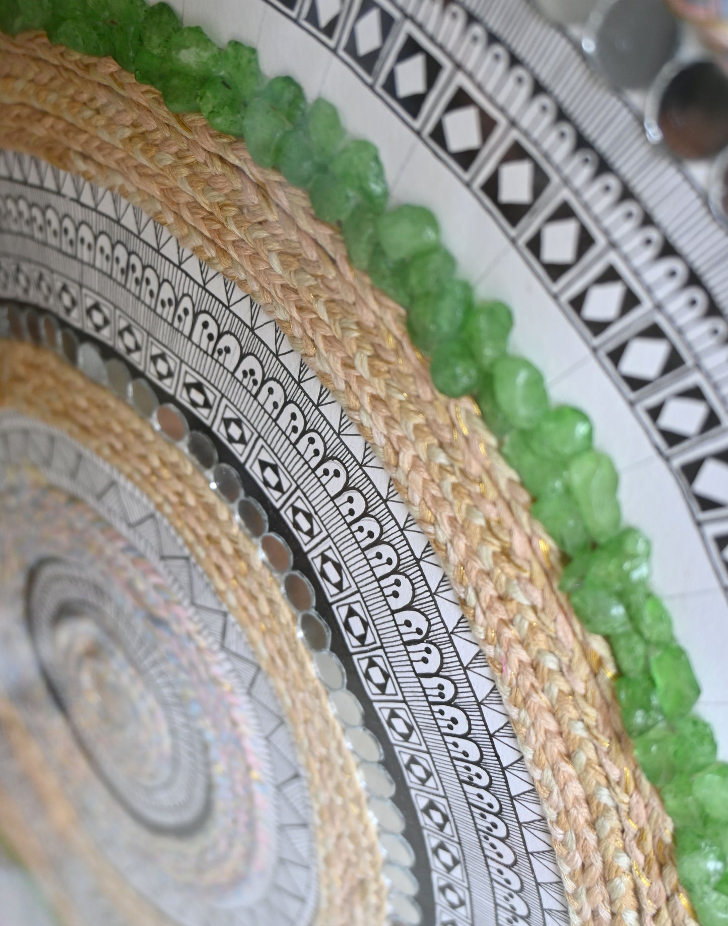 Threads of Infinity - Handmade Mandala Art 64x46cm