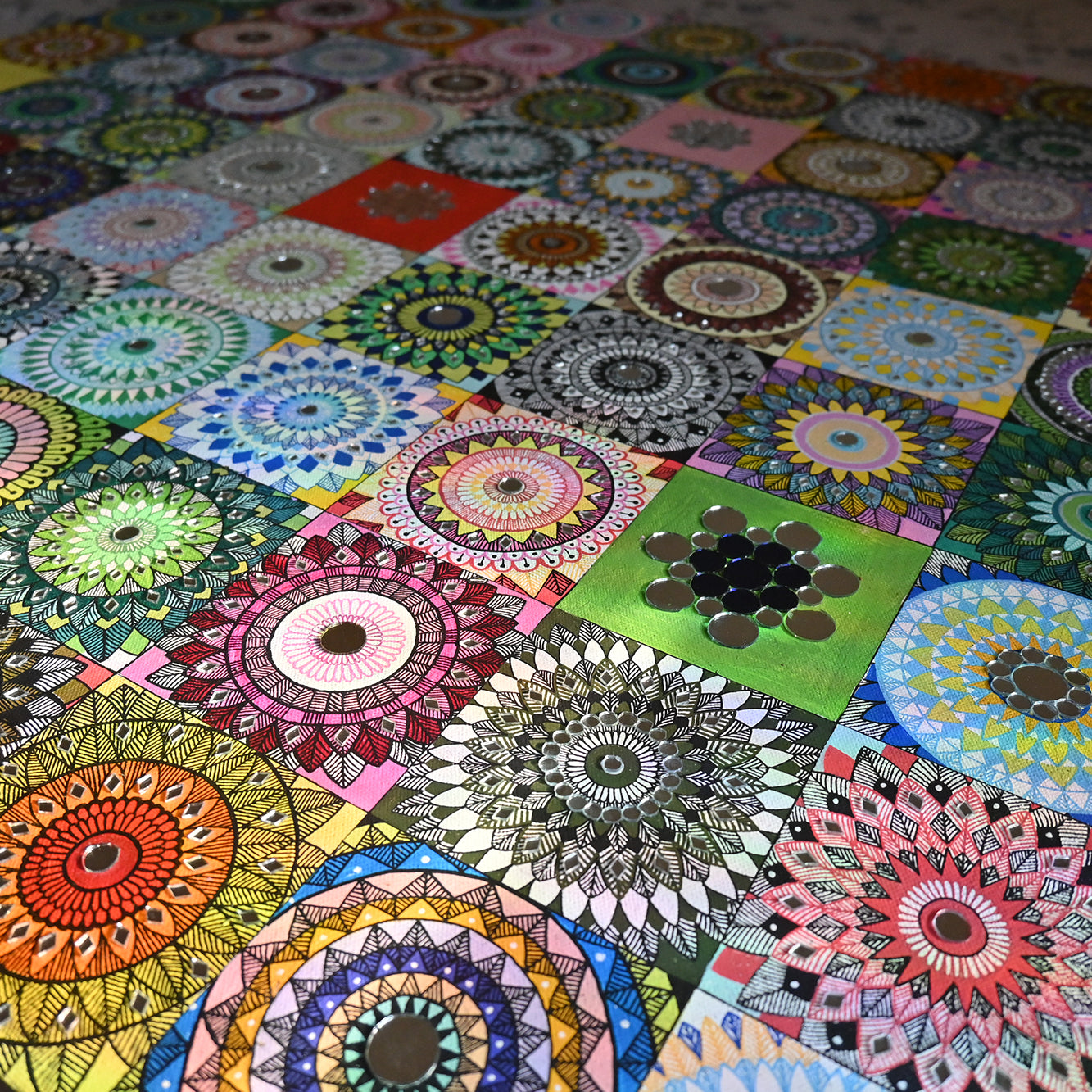 The Mandala Grid Project 92x92cm