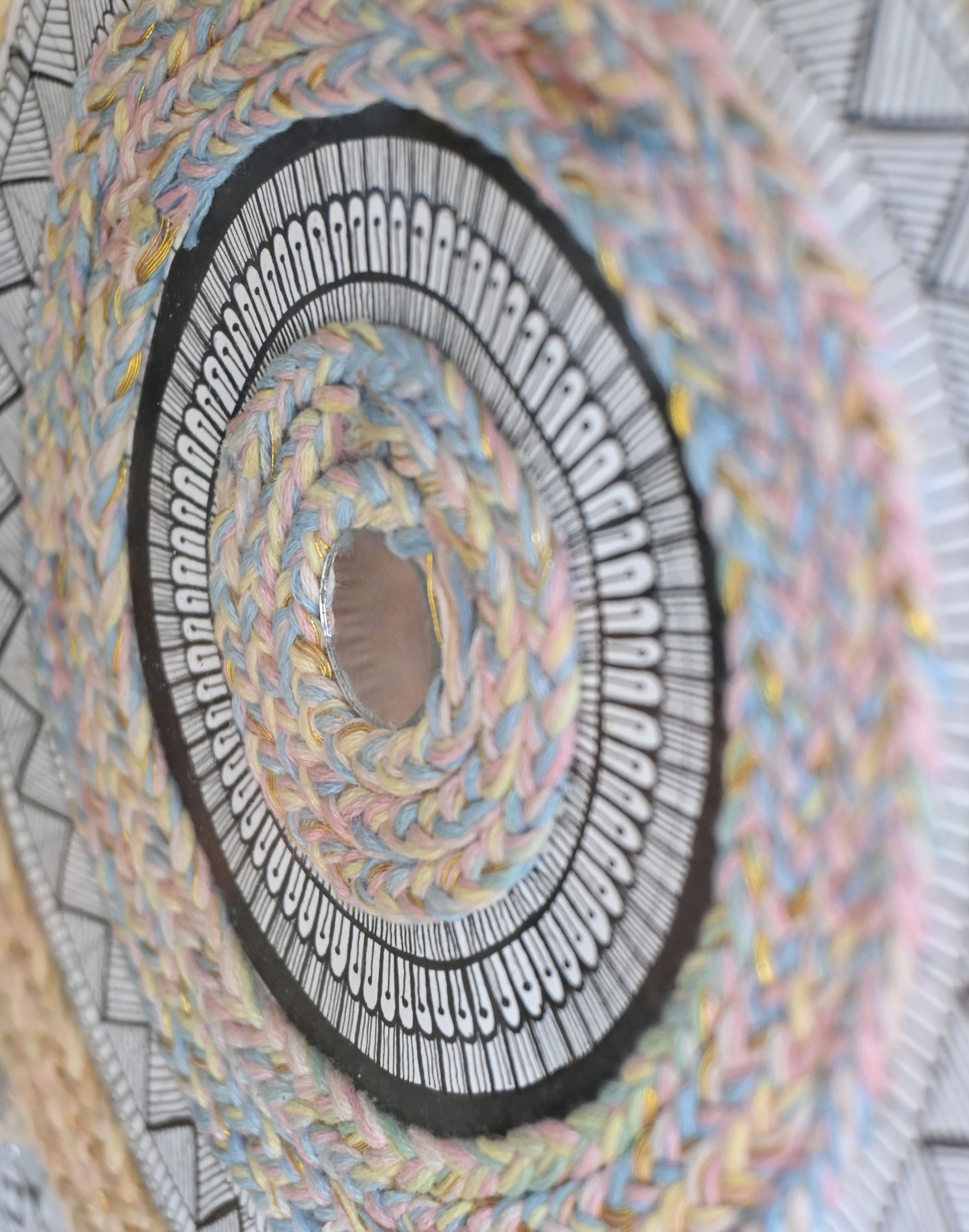 Threads of Infinity - Handmade Mandala Art 64x46cm