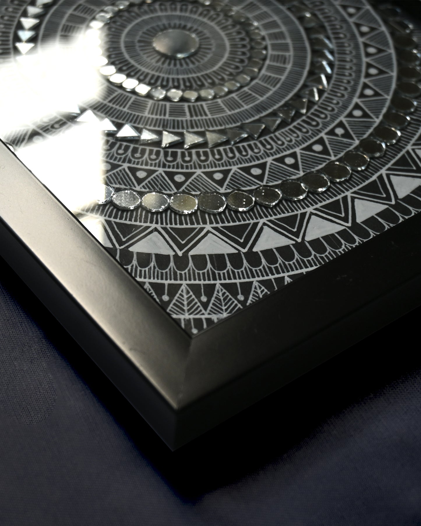 Eclipse & Lumina - Handmade Mandala Art Pieces 23x17cm - PACK OF 2