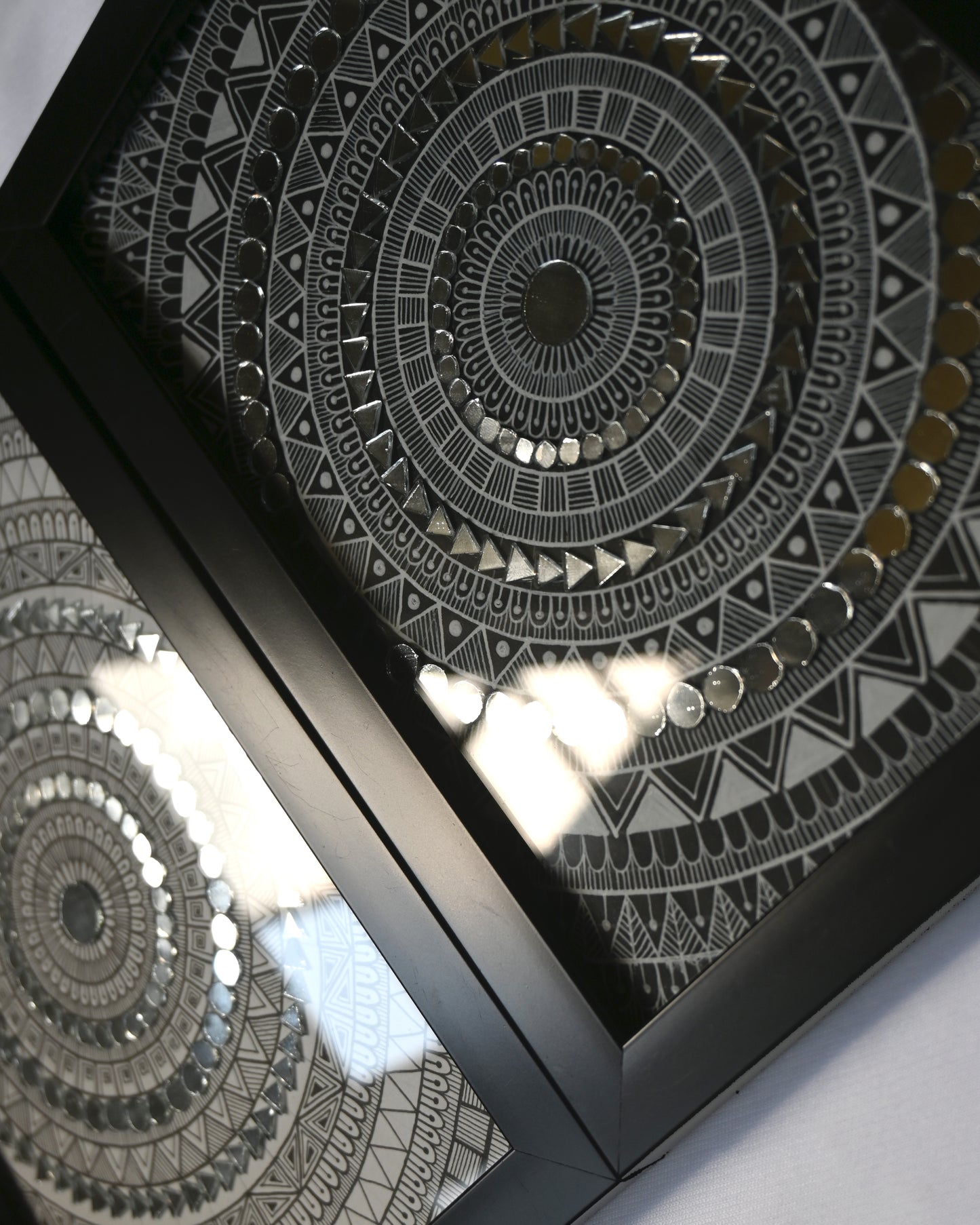 Eclipse & Lumina - Handmade Mandala Art Pieces 23x17cm - PACK OF 2