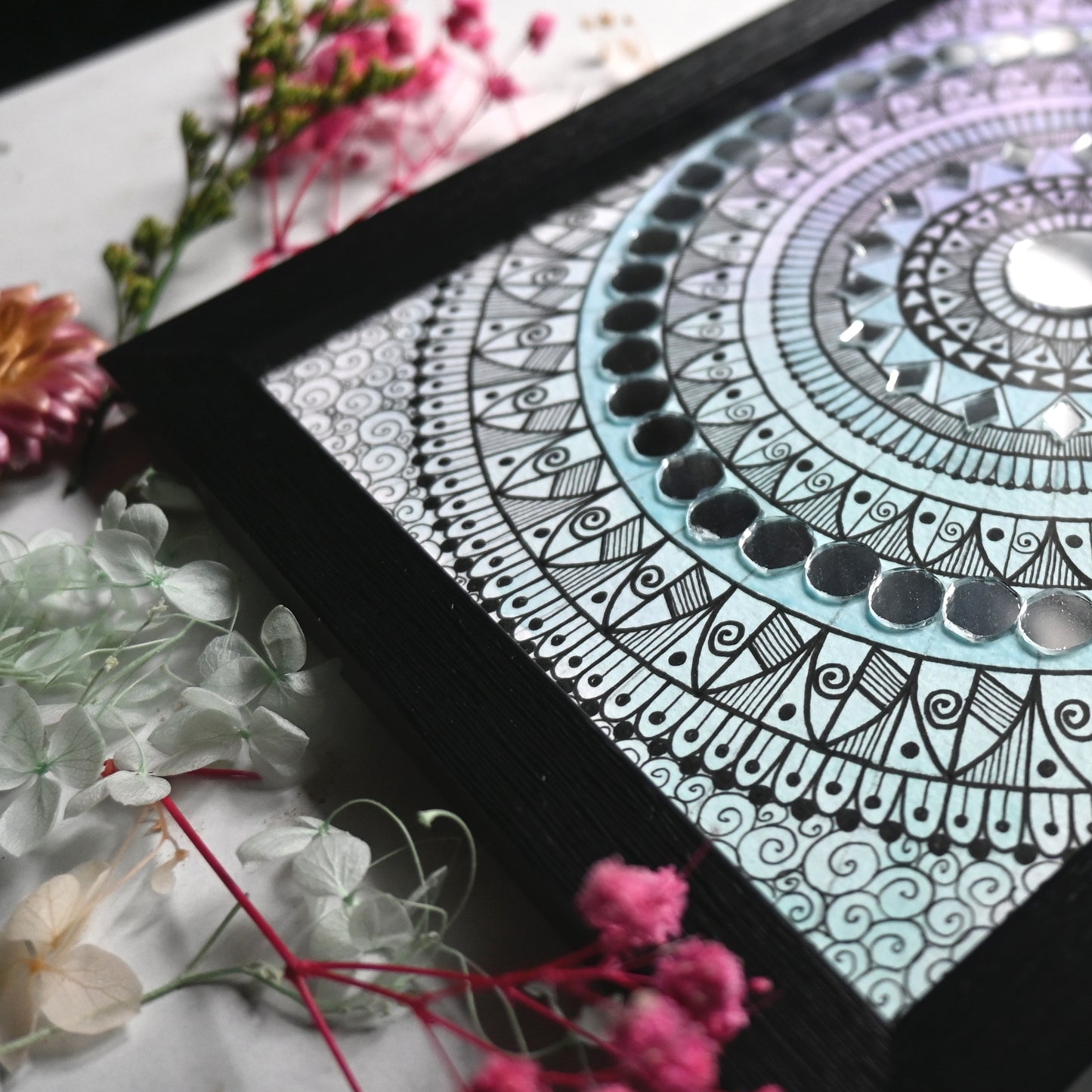 Handmade Mandala Art 23x17cm