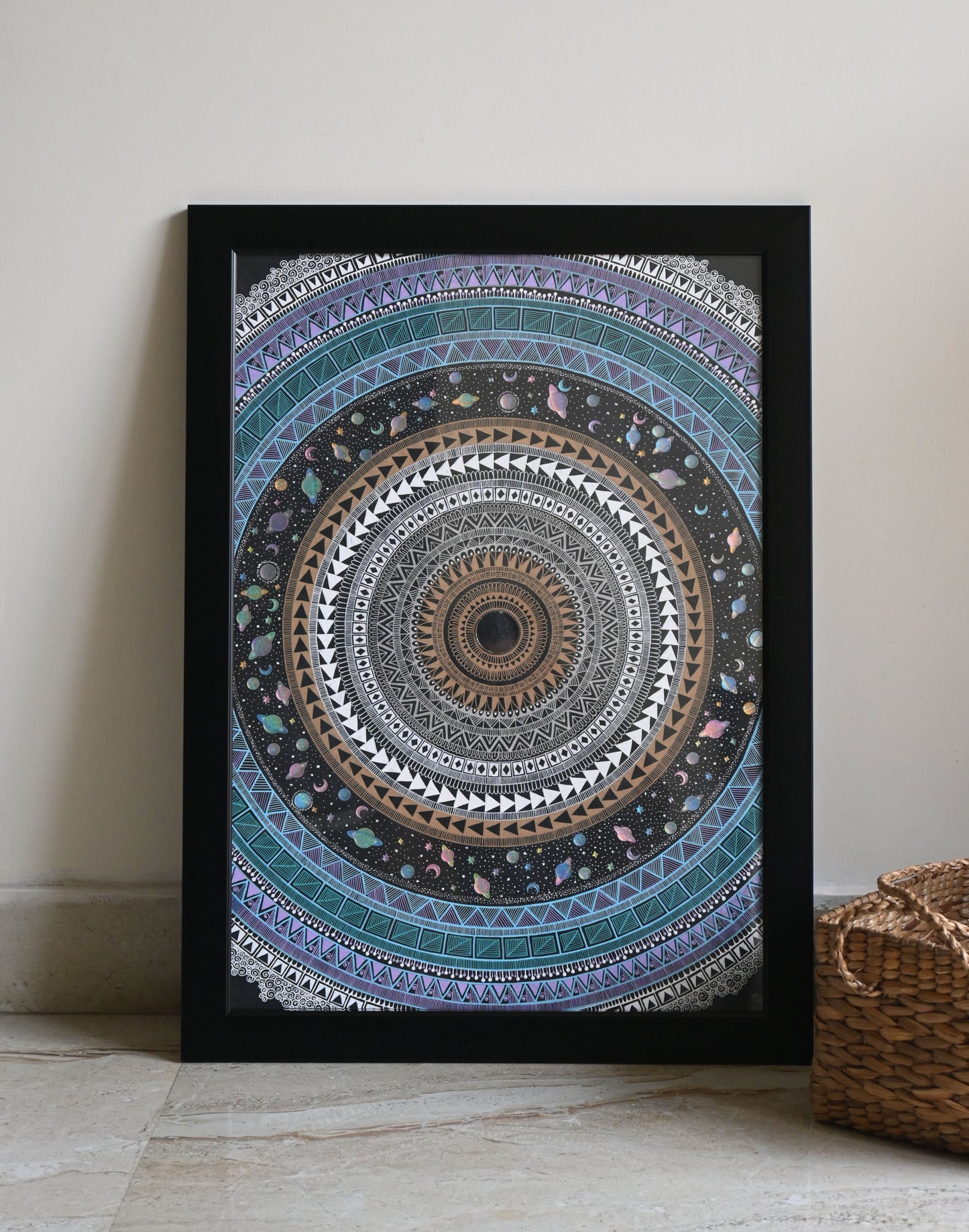 Cosmic Universe - Handmade Mandala Wall Art