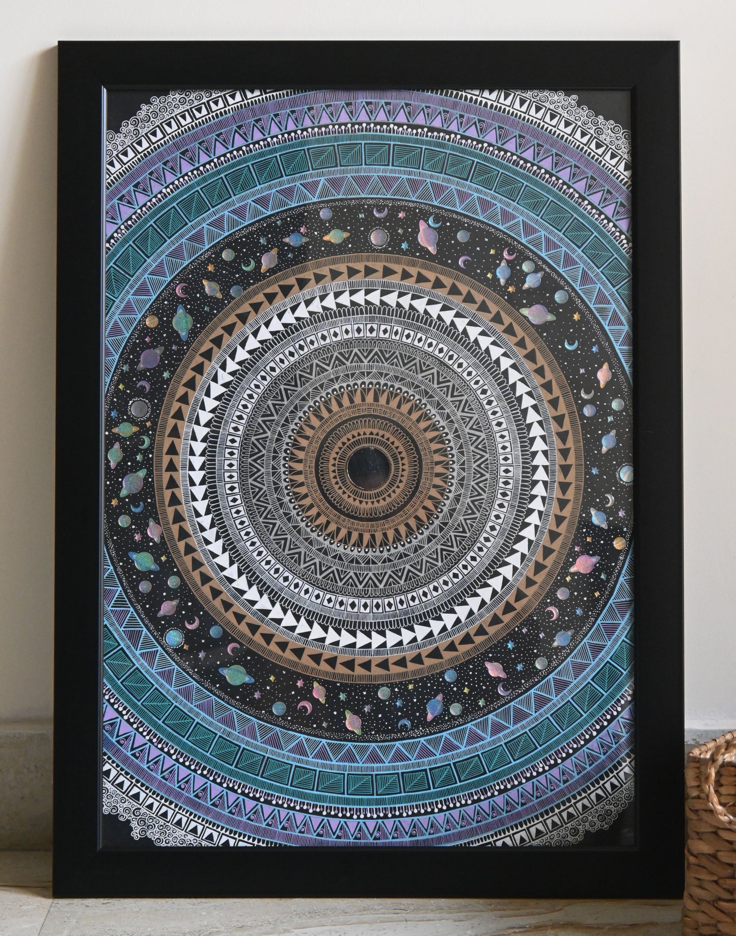 Cosmic Universe - Handmade Mandala Wall Art