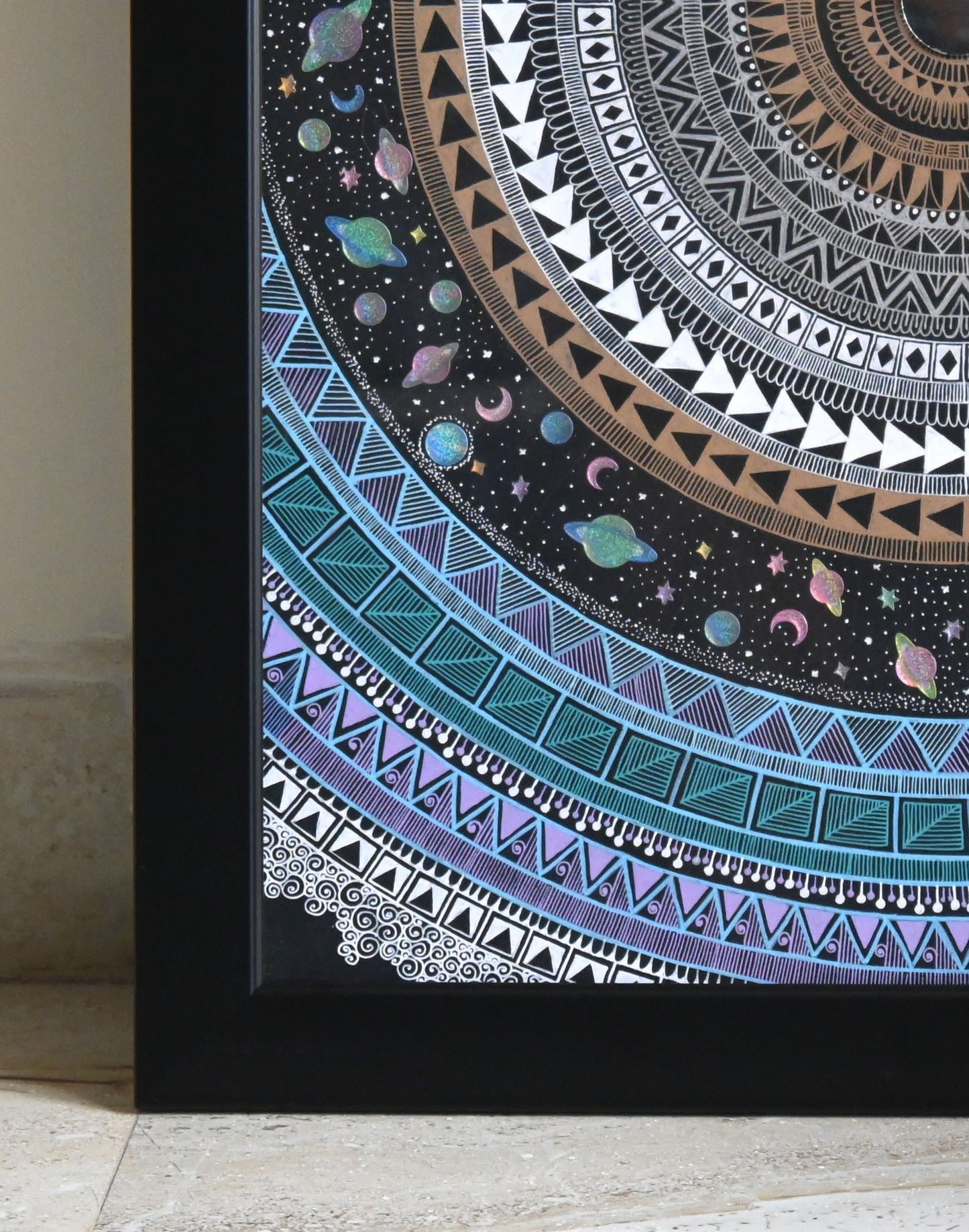 Cosmic Universe - Handmade Mandala Wall Art