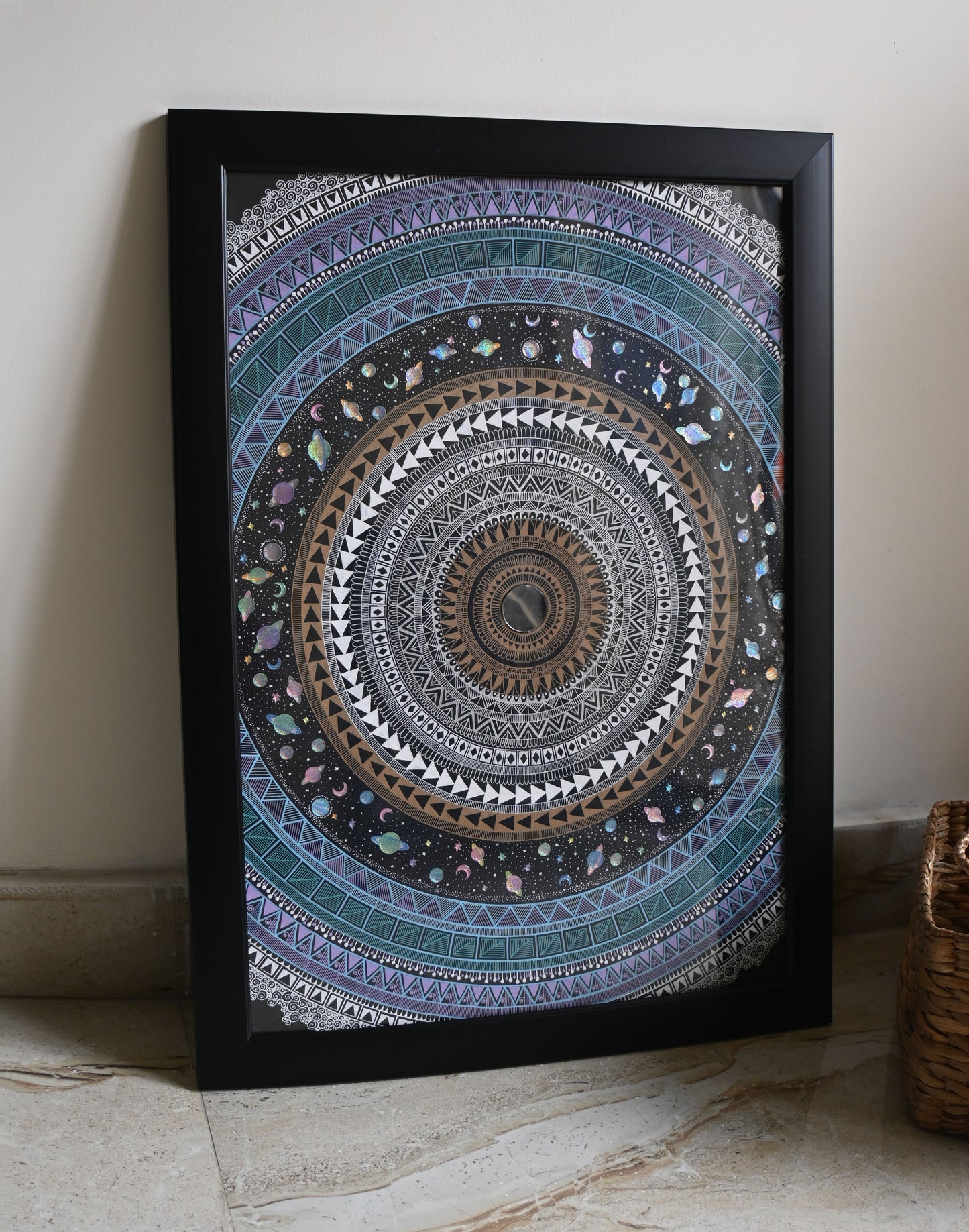 Cosmic Universe - Handmade Mandala Wall Art