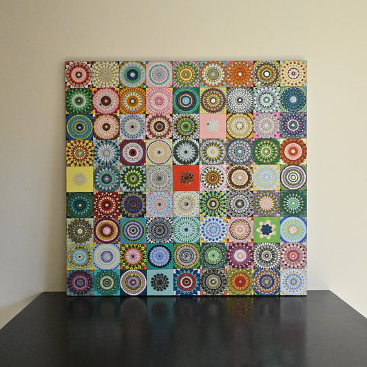 The Mandala Grid Project 92x92cm
