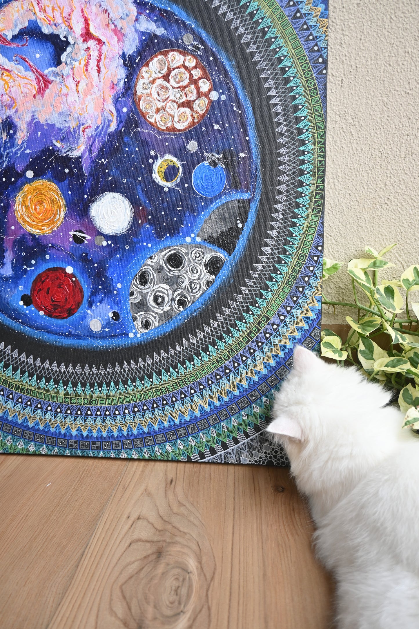 Spiritual Cosmic Mandala Art - 61x76cm