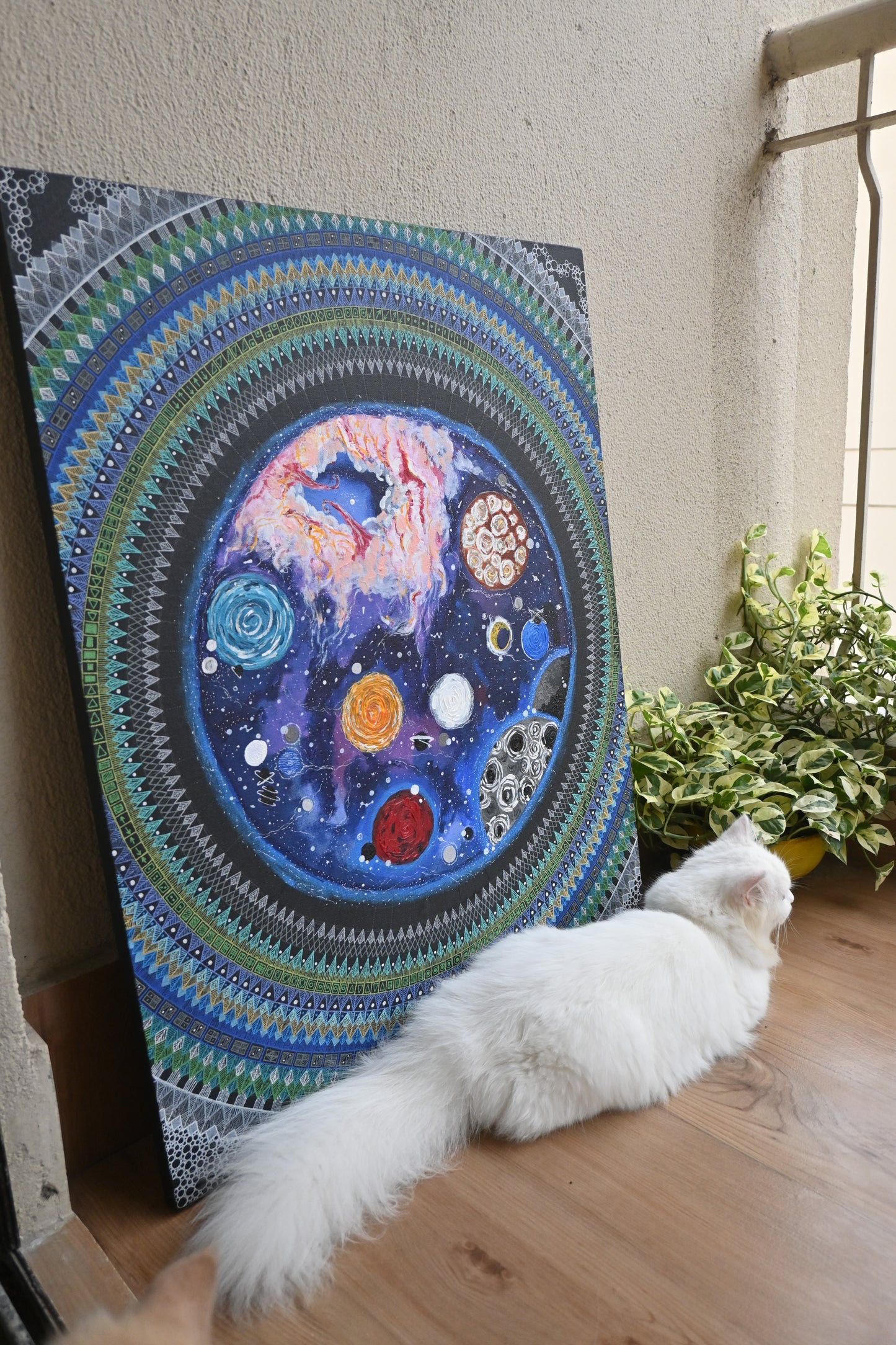 Spiritual Cosmic Mandala Art - 61x76cm