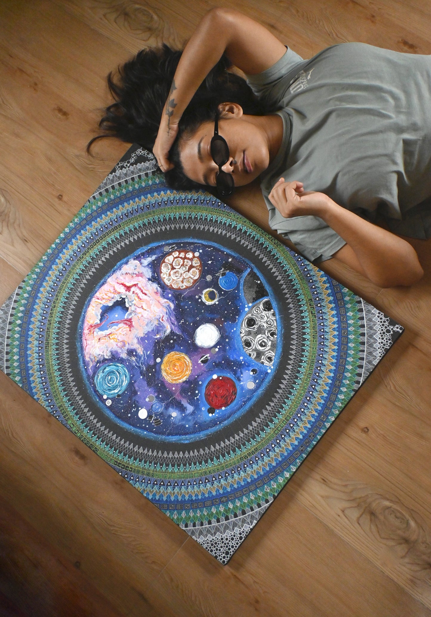 Spiritual Cosmic Mandala Art - 61x76cm