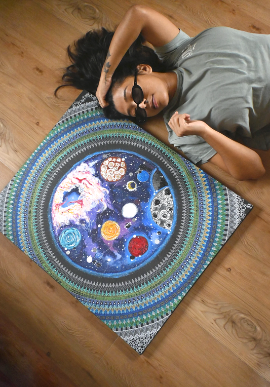 Spiritual Cosmic Mandala Art - 61x76cm